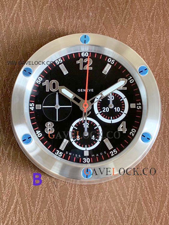 Best Replica Hublot Big Bang King Power Wall Clock Silver Case White Dial